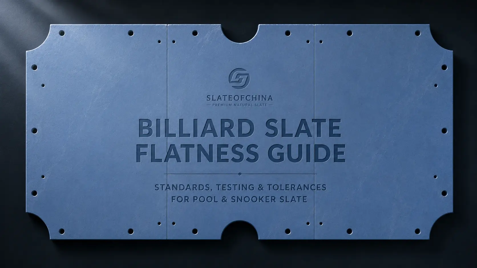 Billiard Slate Flatness Guide Banner – Precision Flatness Standards for Pool and Snooker Slate