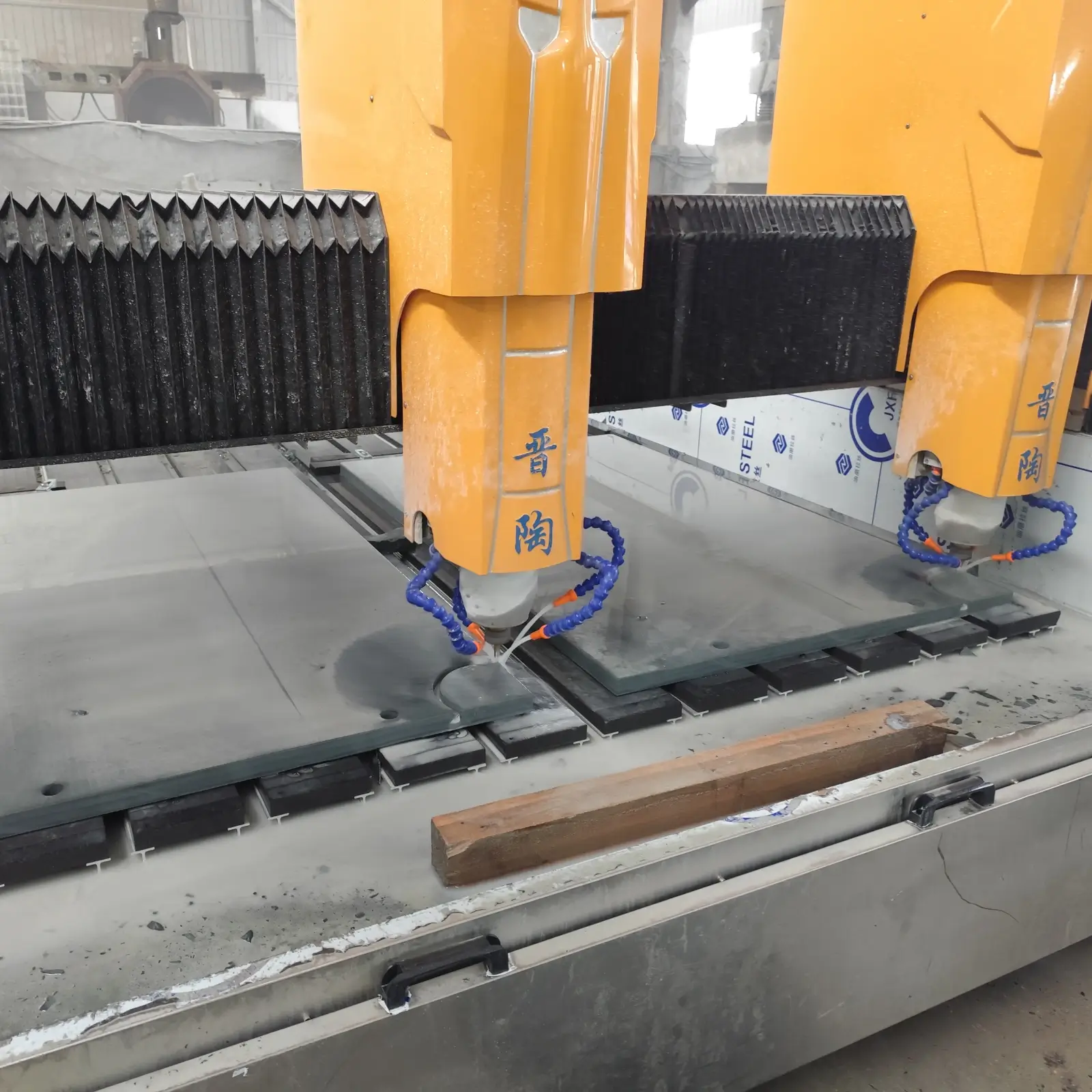 12ft Snooker Slate 3 CNC machining process for snooker slate