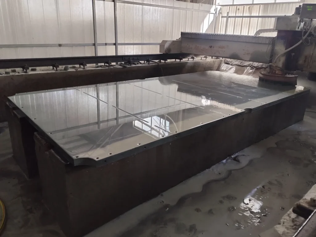 Precision grinding of Jiujiang snooker slate to achieve superior flatness and playing accuracy