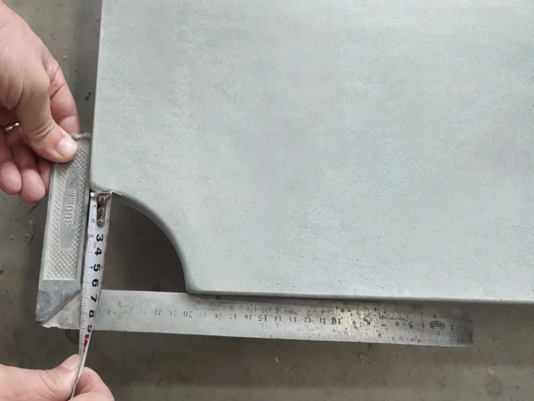 Quality inspection of pool table slate dimensions, flatness and machining accuracy
