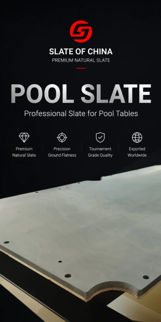 Professional pool slate manufacturer in China supplying premium natural pool table slate worldwide