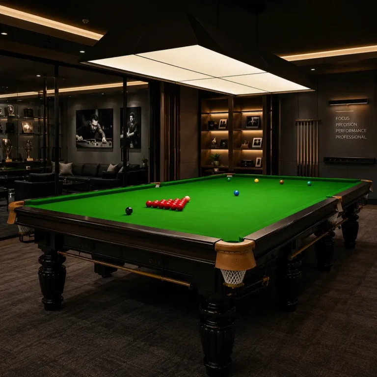 Professional Snooker Table with Precision Natural Slate Playing Surface