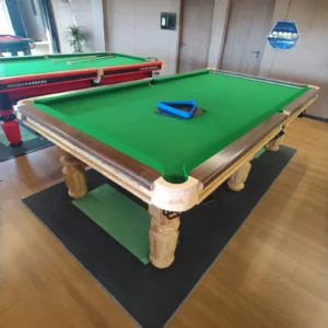 Professional snooker table project using natural slate