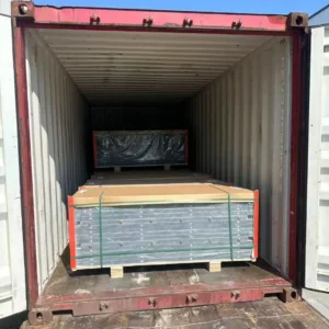 Container loading of snooker slate for export