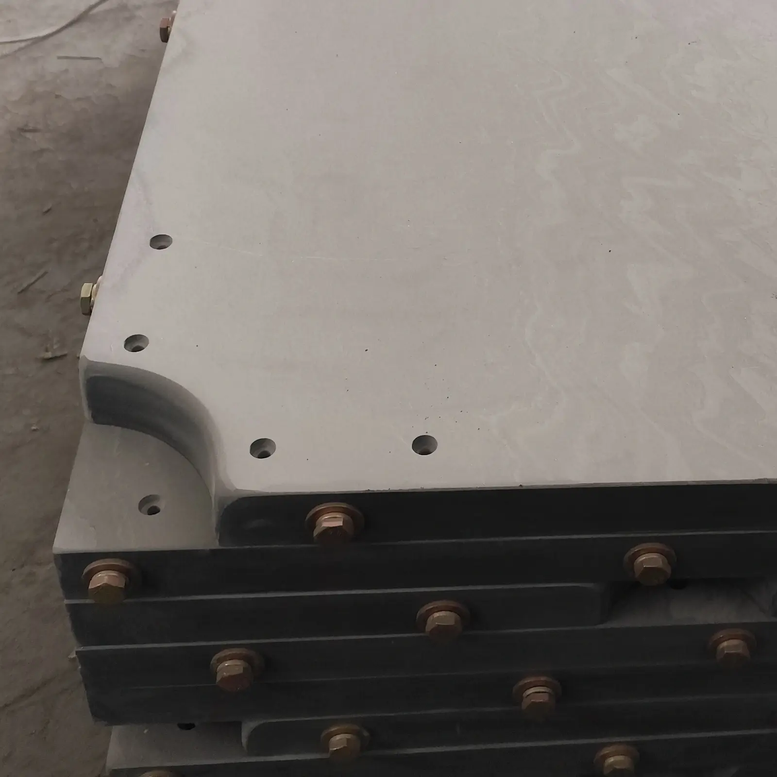 12ft Snooker Slate 5 CNC drilled bolt holes on snooker slate
