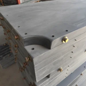 Precision drilling detail on snooker table slate