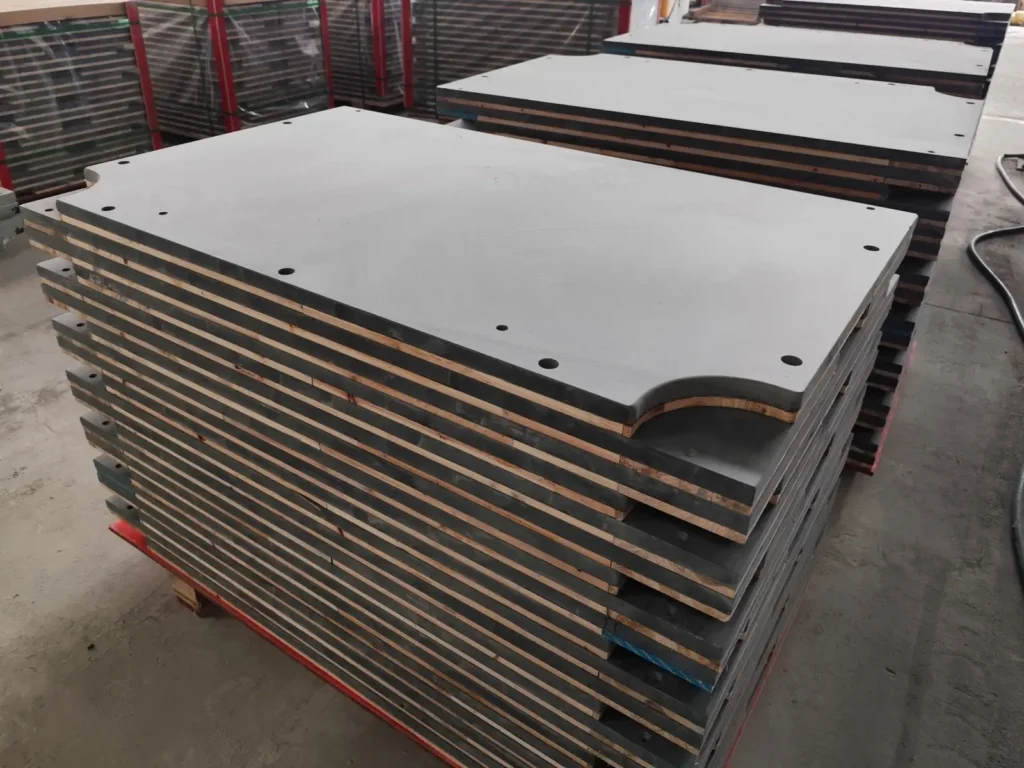 Three-piece pool slate made from premium natural slate for professional billiard tables