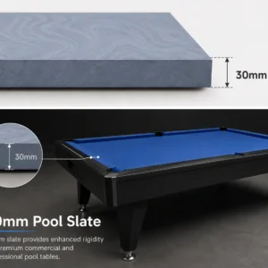 Gallery 23 30mm slate provides enhanced rigidity for premium commercial and professional pool tables.