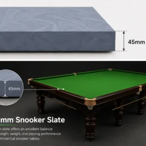 Gallery 6 45mm slate offers an excellent balance of strength, weight, and playing performance for commercial snooker tables.