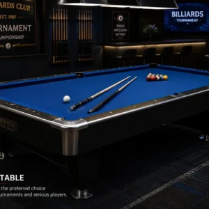 Gallery 22 9ft pool tables are the preferred choice for professional tournaments and serious players.