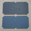 Broken pool table slate and custom-made replacement slate