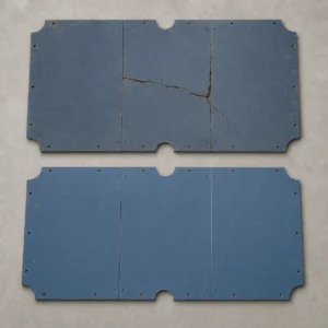Broken pool table slate and custom-made replacement slate