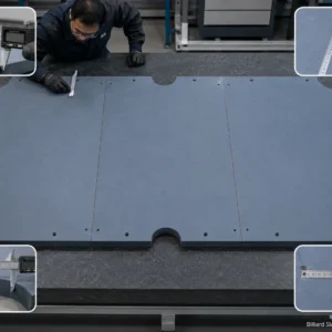 Gallery 7 Measuring a single replacement section for a three-piece pool table slate