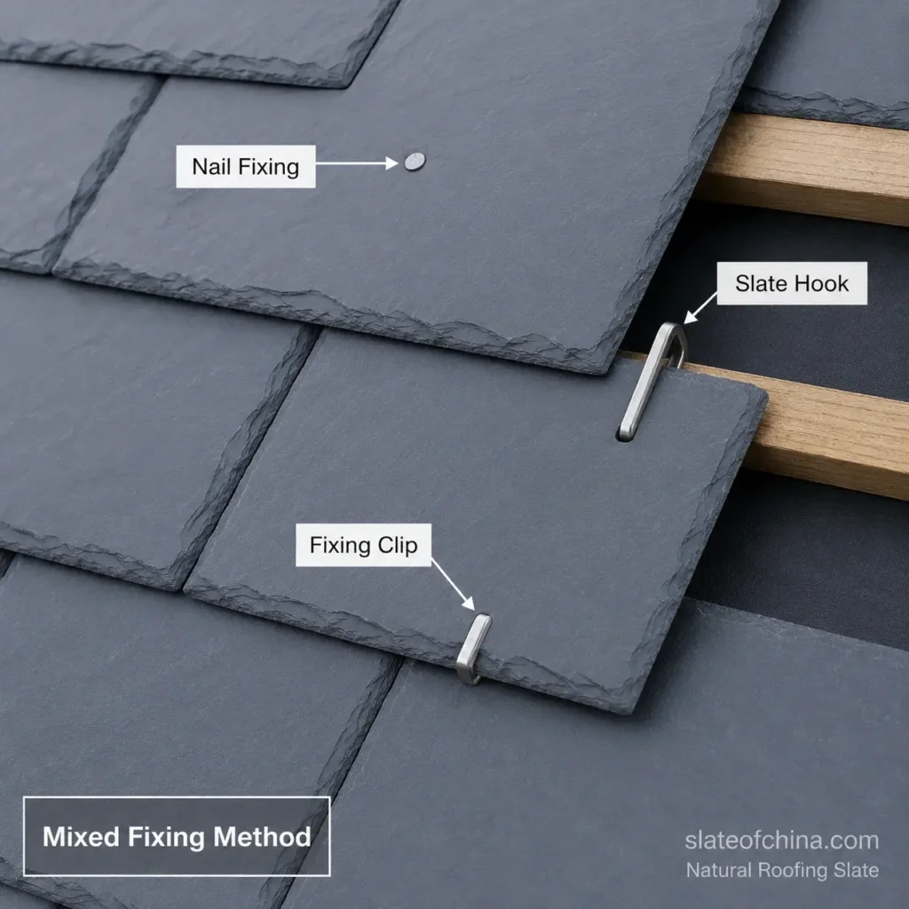 Roofing Slate Installation Guide 50 mixed fixing method for slate roof
