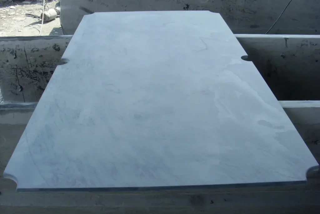 One-piece slate offers a seamless playing surface and is commonly used for smaller residential pool tables.