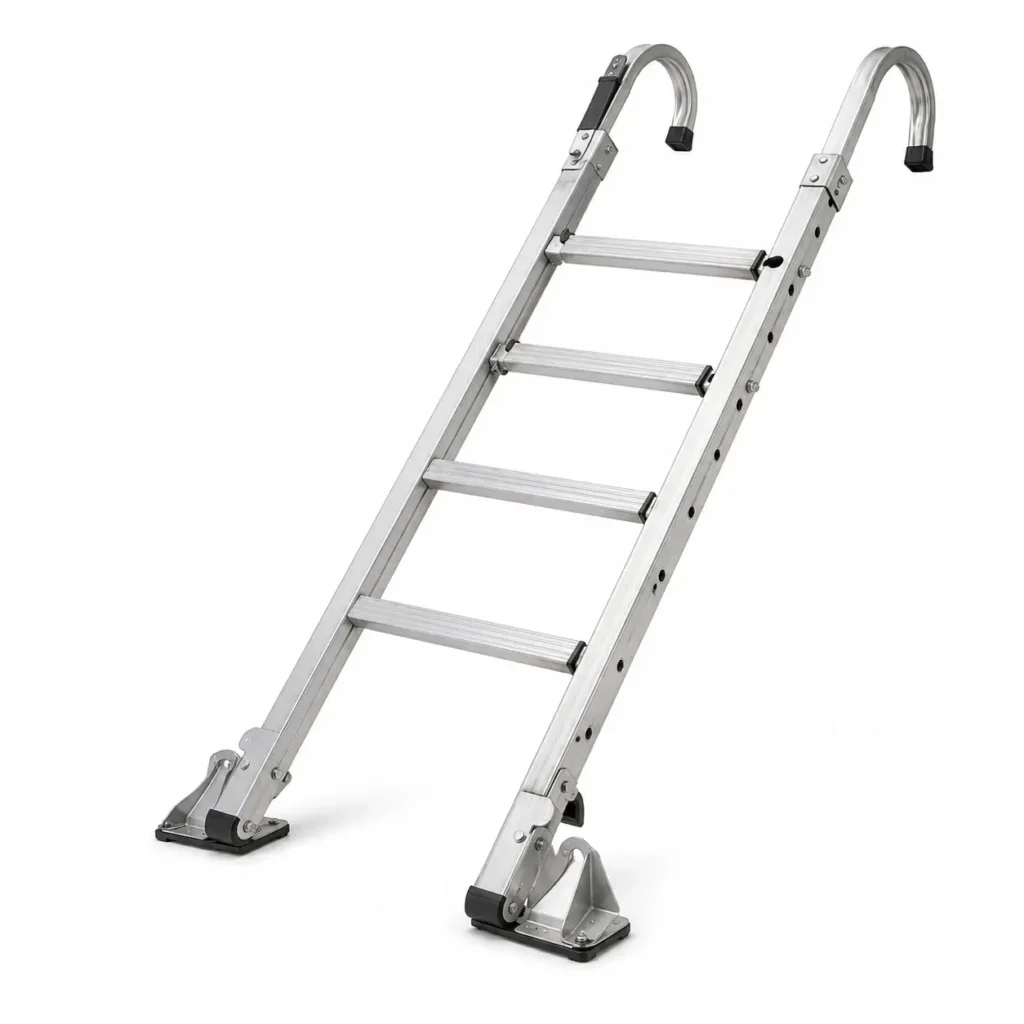 Roof ladder for safe access and protection of roofingslate tiles.