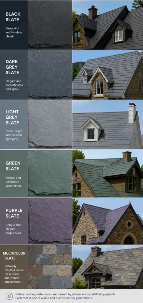roofing slate colors comparison mobile
