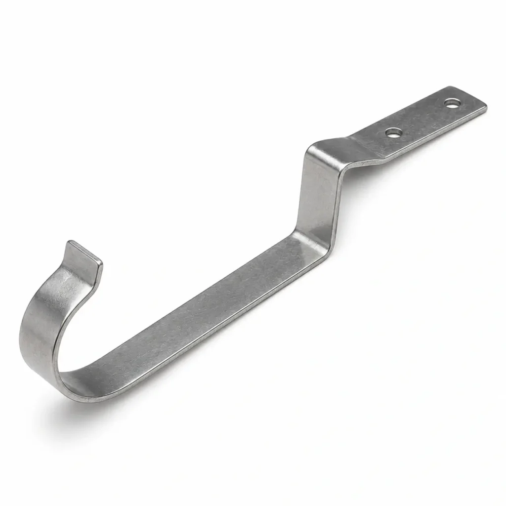Stainless steel slate hookused for securing roofing slate tiles on battens