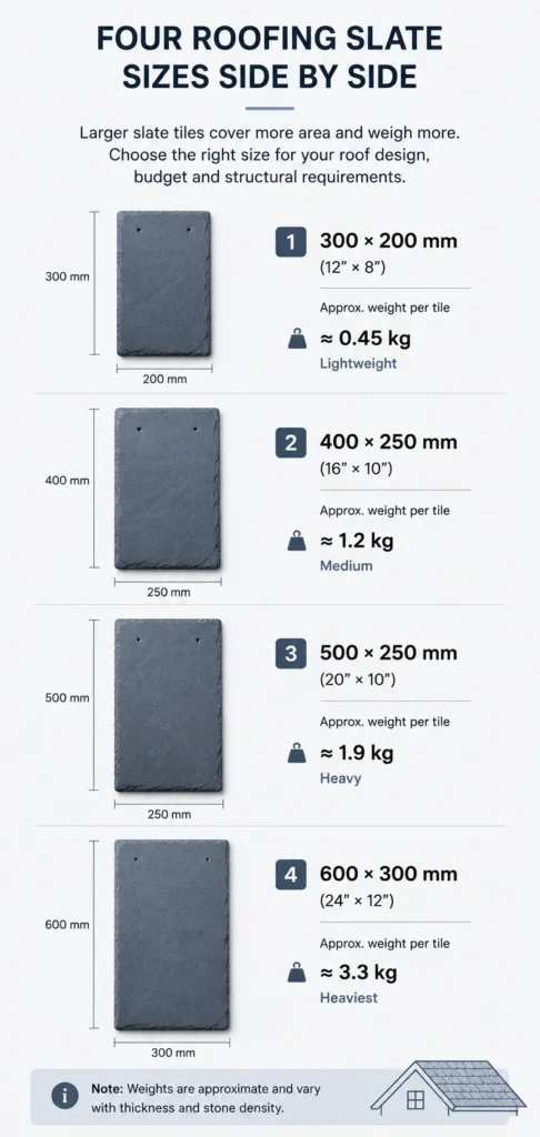 roofing slate size comparison mobile 2