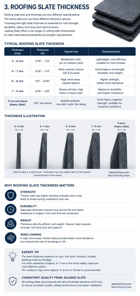 roofing slate thickness guide mobile