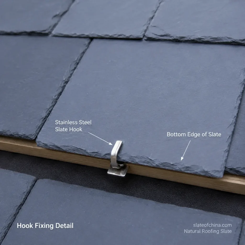 Roofing Slate Installation Guide 49 slate roof hook fixing detail