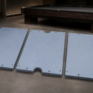 Three piece slate for pool table