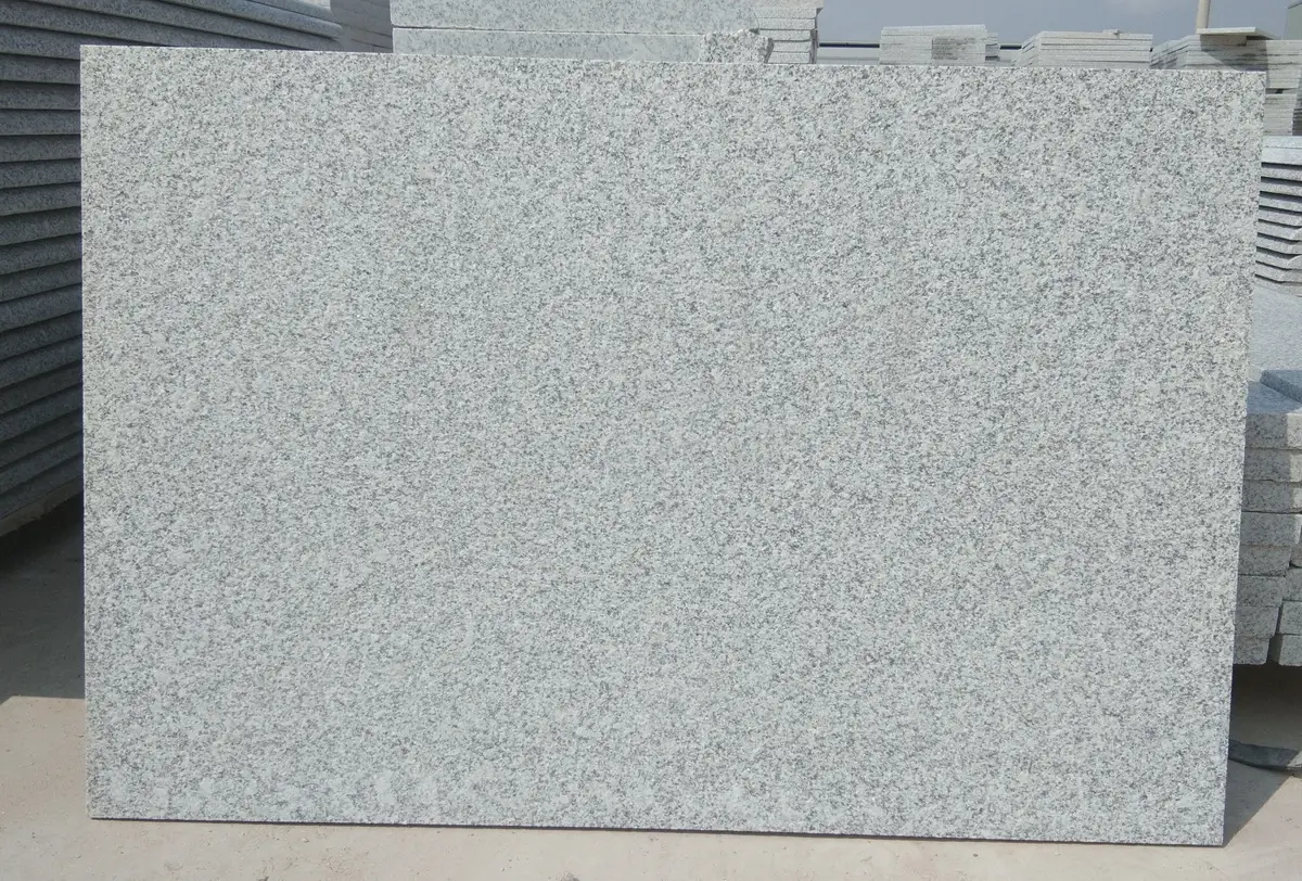 Silver Grey Granite Paving (G603) 4 G603 silver grey granite flamed surface detail
