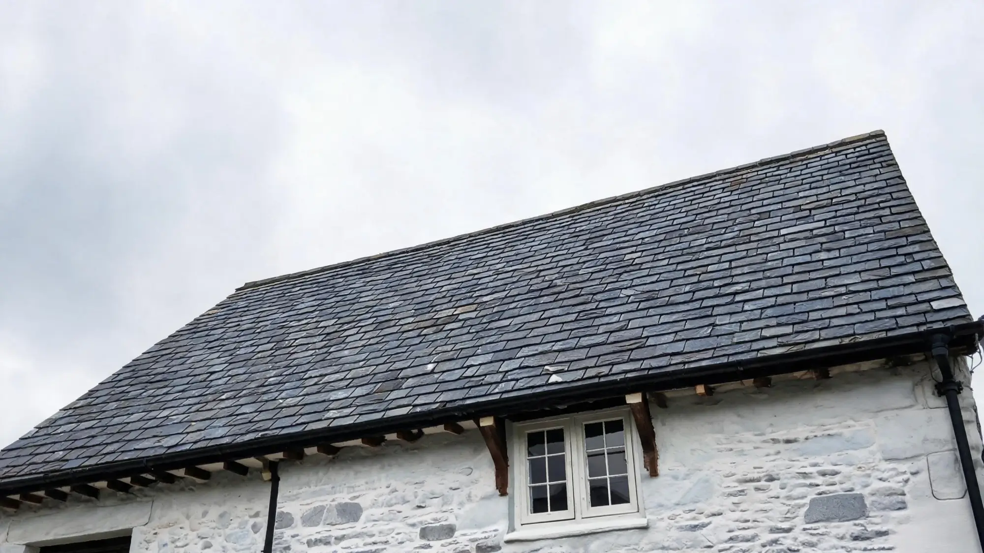 Can Roofing Slate Be Reused or Recycled? 6 Historic building with original natural slate roof still in service after a century