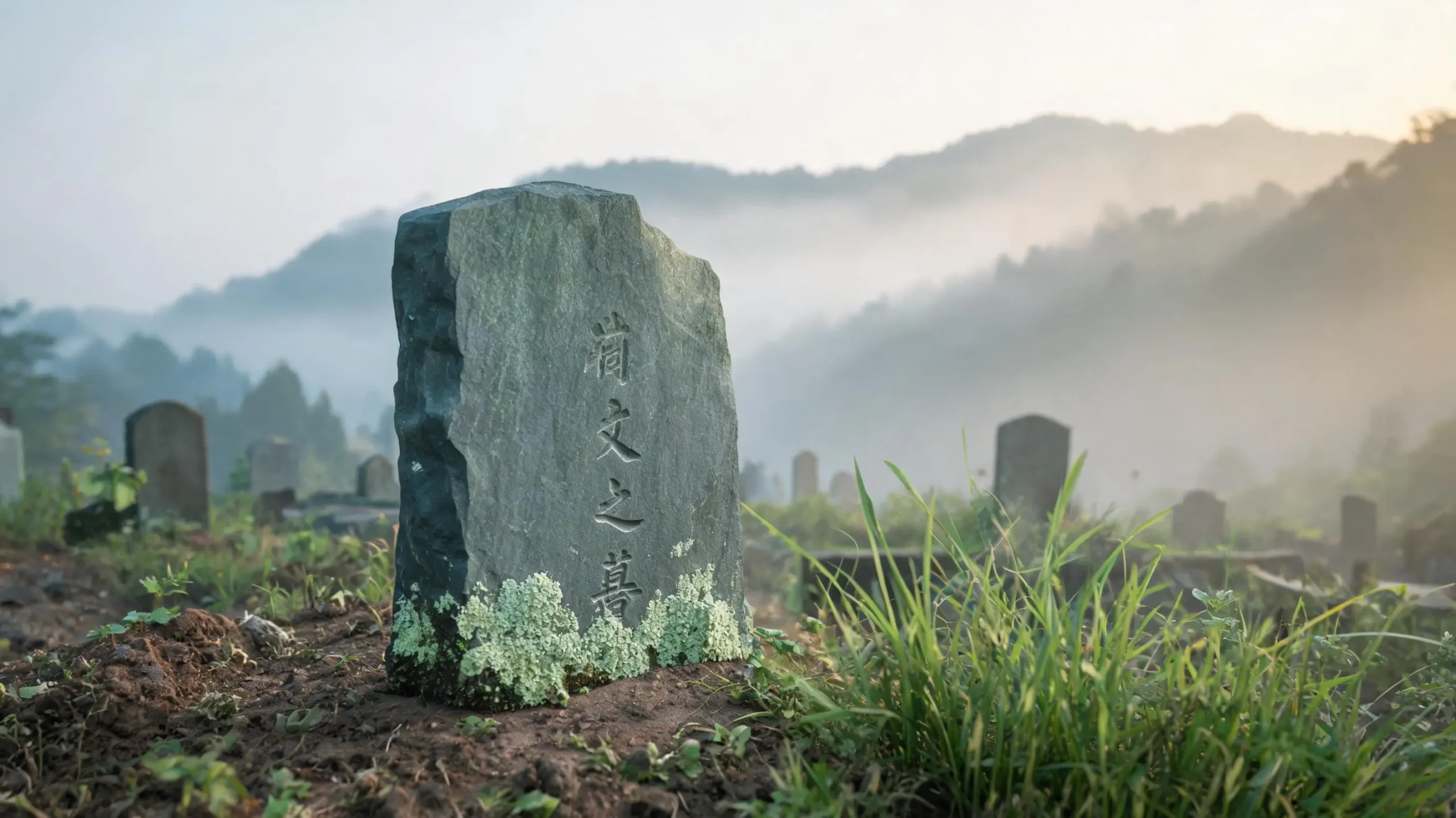 Freeze–Thaw Resistance of Jiujiang Slate 1 200-year-old slate gravestone in Jiujiang showing minimal weathering