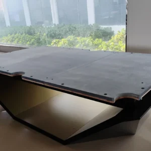 Gallery 13 three piece pool table slate bed top view