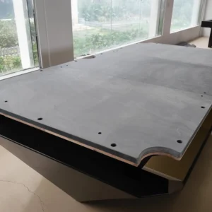 three piece billiard slate trial assembly